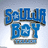 Blue pixelated text reading "SCHOLAR BOT" on a light gray background with subtle gradient.