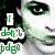 Pixelated image of a green-skinned character with dark hair, showing partial face and hand against black background.