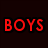 Red pixelated text on a dark background arranged in three vertical with varying phrases