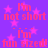 Purple background with pink stars and repeated red text reading "I'm not short" and "I'm fun sized!" in a pattern