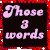 six black square with red pixelated borders, each containing stylized text or symbols in pink, white, and orange