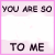 Animated sequence of six showing progressive text animation on a light pink background with black and bright pink lettering