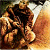 A 50x50 pixel animated buddy icon featuring a split composition with a close-up of food on the left and green text reading "Original Icons .com" on the right, displayed as part of an animated contact sheet.