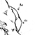 Pixelated black-and-white stick figure icon with abstract limbs and body parts scattered across a white background, appearing to be in motion or disassembled.