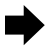 Black right-pointing arrow icon with gray outline on white background, rendered in pixelated style.