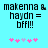 Pixelated text on cyan background with pink and purple asterisks, showing two variations of the same icon's animation.