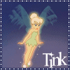 Animated Tinker Bell icon with glowing effect, green dress, and blue wings against dark background; text 'Tink' in white serif font at bottom right.