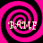 Four identical pink and black spiral patterns with the text 'B.ALE' overlaid in light yellow, arranged in a on a solid black background