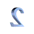 four and four displays stylized metallic S and 2 characters with varying 3D effects and color gradients on white backgrounds