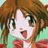 A 48x48 pixel animated buddy icon featuring a cartoon anime-style character with brown hair and green eyes on the left, paired with text reading "Anime IM" and "com" on a black background to the right.