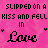 Pink background with repeated text and 'Love' script, showing animation changes in letterforms across frames.
