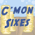 Animated contact sheet of a Neopets-themed buddy icon showing coin stacks and dice in various states across 23 frames, with repeated text "C'MON SIXES" above each frame.
