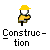 Pixelated construction worker icon with yellow hard hat and shirt, holding a tool, next to black bomb icons showing explosion frames.