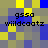 Pixelated of yellow, blue, and gray squares with repeated text 'gssa wildecaatz' in black block letters