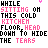 Pixelated text-based animation with repeated phrases in pink, black, and gray on white background.
