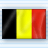 Static image of a rectangular flag with three vertical stripes: black on the left, yellow in the center, and red on the right.