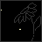 Animated sequence of yellow text forming 'DANCE HALL' over a black background with faint gray floral outlines and small yellow star-like dots.