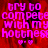 Pixelated text in bright pink on red background with two heart symbols below, repeated across four