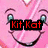 Four distinct pixelated images arranged in a , each with overlaid text: a pink cartoon face, a white duck with colorful spots, a woman's face with teal text, and another woman's face with yellow text