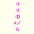 four and six displays pink emoticons on a light background, with one gray square in the bottom-right corner