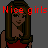 Pixel art of a woman in red dress with long brown hair, displayed across multiple showing text and pose variations