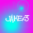 A four- displays the name 'JAKE' in white stylized text against a pink-to-blue gradient background with light blue circular highlights
