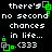 Pixelated text on black background with green square-and-dot symbols, repeating 'there's no second chances in life... <333' in four identical sections.