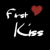 A nine- of anime scenes showing characters from Naruto, including a 'First Kiss' text with red heart