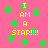 Pink background with green stars and yellow text reading "I AM A STAR!!!" in pixelated font.