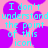 Pixelated cyan text on pink background with purple circular shapes, repeating the phrase "I don't understand the point of this icon." in a