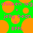 Green background with orange circles and pink text reading chicken leg, jelly bean, equals BFFL.