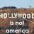 A four- of pixelated text and symbols: Hollywood sign, blue jeans, heart with 'PS', rainbow stripes