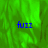 Green textured background with blue text 'fuzz' in three positions, one in the bottom-left corner on a gray