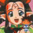 A 48x48 pixel buddy icon featuring a cartoon character with orange hair and green clothing on the left, next to black background text reading "Anime IM" above "com" in white pixelated font.
