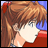 Pixelated anime-style character icon with red hair and blue background on left, black background with white text 'Anime IM' and 'COM' on right.