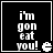 Four identical black square with white borders display pixelated text and a small icon, each showing the same static content
