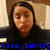 Pixelated image of a person with long dark hair wearing a black top, with blue text at the bottom reading X3sa_Smll3y