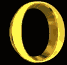 Animated golden ring with varying light reflections across six on black background