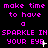 Pixelated text repeats across a black background with animated white cursor-like elements moving through the phrase.