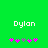Green background with white text 'Dylon' above two of pink and gray pixelated symbols