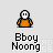 Pixelated character icon with orange torso and white head in multiple poses including standing, kicking, and holding a white ball, with text 'Eboy Moong' below.