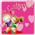 Pixelated pink square icon with abstract shapes and scattered text fragments, featuring a central figure with multicolored limbs against a bright pink background.