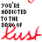 repeated text and heart symbols with animated red 'Lust' overlays on a white background