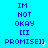 Pixelated blue text on cyan background with animated white sparkles appearing near 'PROMISE]]' in three of identical repeating phrases