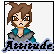Pixel art character with brown hair and blue-gray clothing, displaying multiple facial expressions beneath the word 'Attitude' in stylized text.