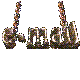 Animated sequence of 'e-mail' text with metallic chain-link style, transitioning from 'e-mail' to 'e-mail' with subtle chain-link movement.