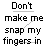 Pixelated image with text and four identical finger icons on a white background.