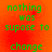 Green pixelated text on an orange gradient background reads "nothing was supose to change" in two identical