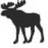Black moose silhouette, brown bird in flight, blue background with 'dELiAs' text, red 'AÉRO' text, pink 'MY LIFE!' text on white and gray backgrounds.