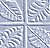 Four quadrants of a pixelated grayscale pattern with diagonal lines and curved shapes forming abstract architectural motifs.